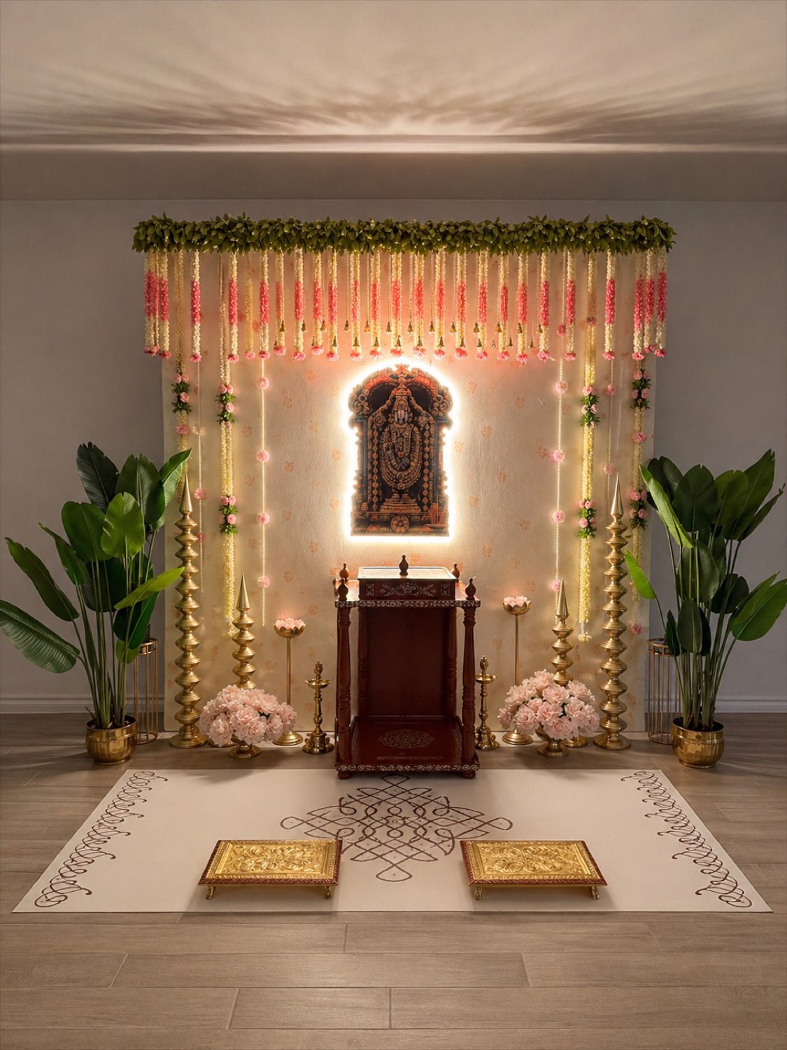 Housewarming Pooja Setup