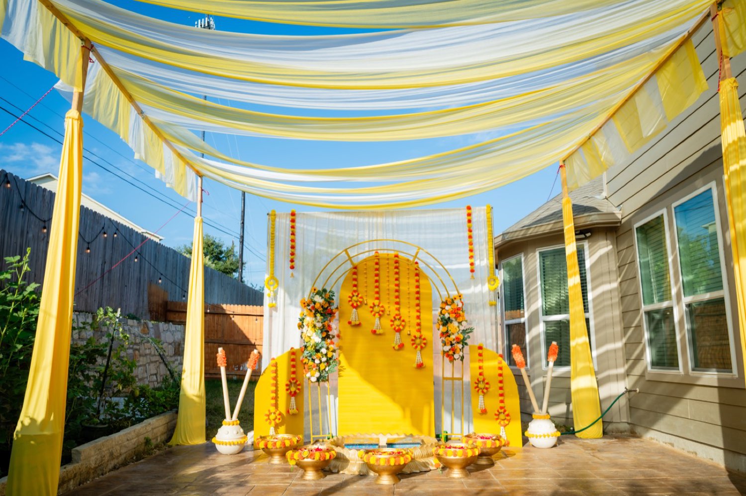 Haldi Ceremony Setup