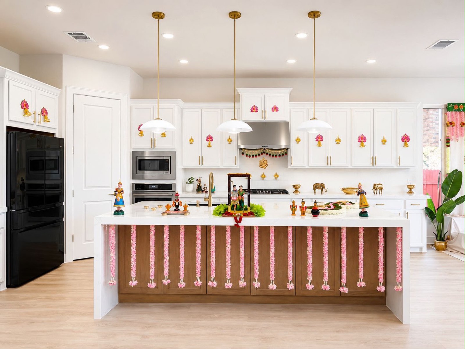 Housewarming Kitchen Decor with Garlands